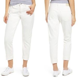 • AG • Ex-Boyfriend Crop Jeans Tonal 1 Year White